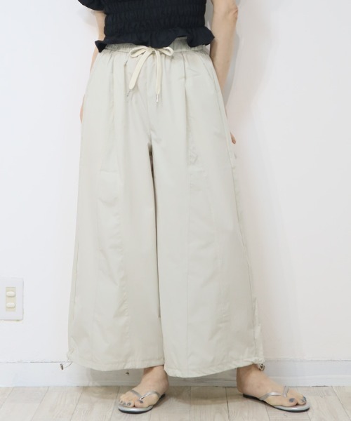 DISKEEN SURE(ディスキーンシュアー)の「2WAYハイブリッドワイドパンツ バルーンパンツ(その他パンツ・レディース・ブラック/グレイッシュベージュ/ネイビー/ベージュ・FREE)」の5枚目の写真