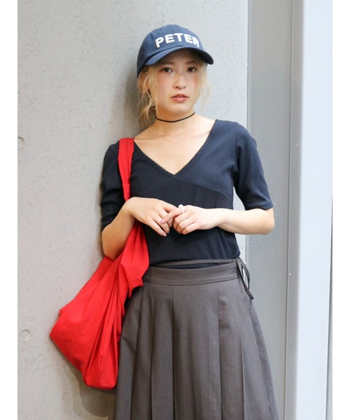 Ungrid(アングリッド)の「ピコレースフィットTee(Tシャツ/カットソー・レディース・ブラック/アイボリー/ブラウン・FREE)」の13枚目の写真