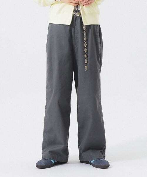 BEAMS BOY（ビームスボーイ）の「ワイド チノ パンツ（チノパンツ・レディース・ブラック/ベージュ/グレー・0/1/2）」の2枚目の写真