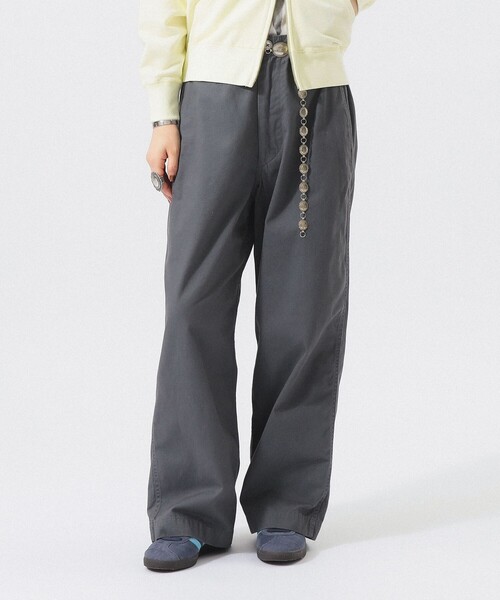 BEAMS BOY（ビームスボーイ）の「ワイド チノ パンツ（チノパンツ・レディース・ブラック/ベージュ/グレー・0/1/2）」の6枚目の写真