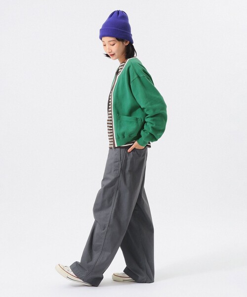 BEAMS BOY（ビームスボーイ）の「ワイド チノ パンツ（チノパンツ・レディース・ブラック/ベージュ/グレー・0/1/2）」の10枚目の写真