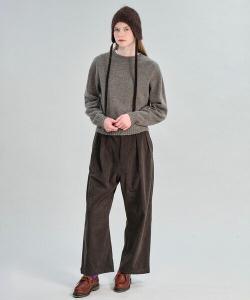 ORCIVAL(オーシバル)の「ORCIVAL | コーデュロイ ワイドイージーパンツ WOMEN(その他パンツ・レディース・ベージュ/ダークブラウン・1)」の10枚目の写真