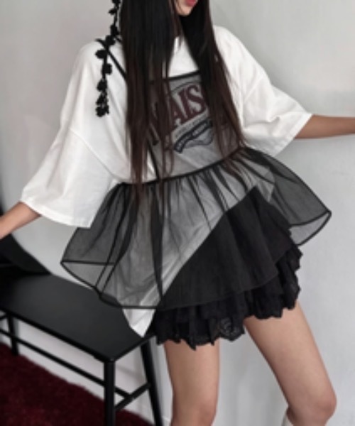 SHERU（シェル）の「【4 デザイン展開】レトロプリントオーバーサイズTシャツ 半袖　英字 イラスト（Tシャツ/カットソー・レディース・ホワイト/ホワイト系その他2/ホワイト系その他3/ホワイト系その他・F）」の8枚目の写真