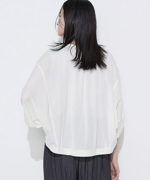 K.T KIYOKO TAKASE(キヨコタカセ)の「コットンカラミストレッチ ブルゾン(ブルゾン・レディース・ホワイト/ブラック/カーキ・9号/7号)」の15枚目の写真
