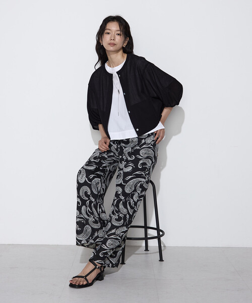 K.T KIYOKO TAKASE(キヨコタカセ)の「コットンカラミストレッチ ブルゾン(ブルゾン・レディース・ホワイト/ブラック/カーキ・9号/7号)」の20枚目の写真