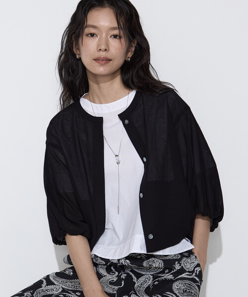 K.T KIYOKO TAKASE(キヨコタカセ)の「コットンカラミストレッチ ブルゾン(ブルゾン・レディース・ホワイト/ブラック/カーキ・9号/7号)」の21枚目の写真