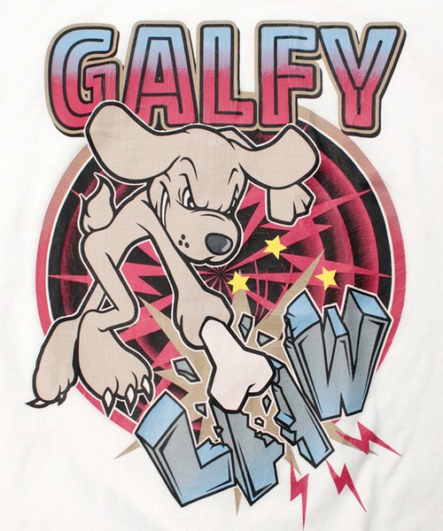 GALFY（ガルフィー）の「【GALFY/ガルフィー】古着みたいな新品ムービー Ｔシャツ（Tシャツ/カットソー・メンズ・杢グレー/オフホワイト・XL/L/M）」の9枚目の写真