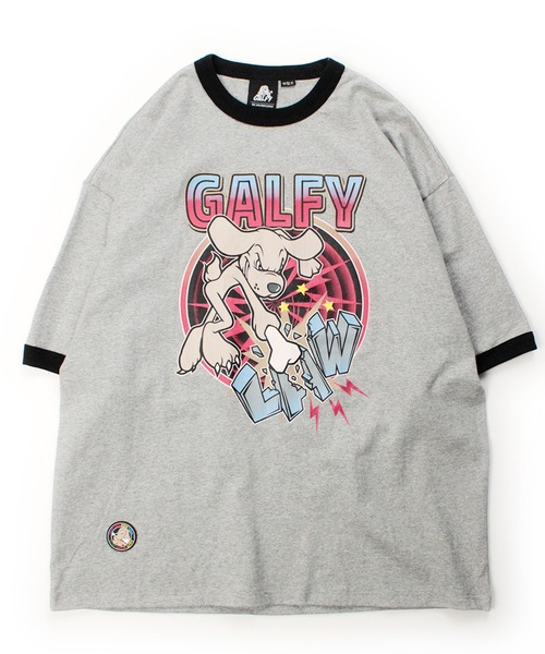GALFY（ガルフィー）の「【GALFY/ガルフィー】古着みたいな新品ムービー Ｔシャツ（Tシャツ/カットソー・メンズ・杢グレー/オフホワイト・XL/L/M）」の4枚目の写真