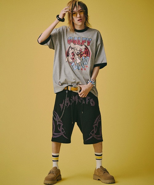 GALFY（ガルフィー）の「【GALFY/ガルフィー】古着みたいな新品ムービー Ｔシャツ（Tシャツ/カットソー・メンズ・杢グレー/オフホワイト・XL/L/M）」の11枚目の写真