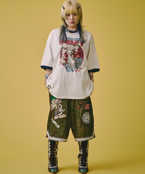 GALFY（ガルフィー）の「【GALFY/ガルフィー】古着みたいな新品ムービー Ｔシャツ（Tシャツ/カットソー・メンズ・杢グレー/オフホワイト・XL/L/M）」の10枚目の写真