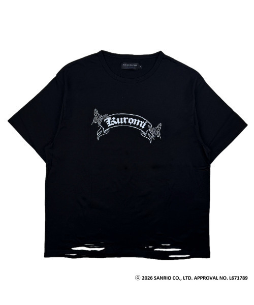 SILVER BULLET(シルバーバレット)の「『PSYCHO NATION/サイコネーション』バタフライストーンTEE(Tシャツ/カットソー・レディース・ブラック/ブラック系1・XL/L/M)」の13枚目の写真