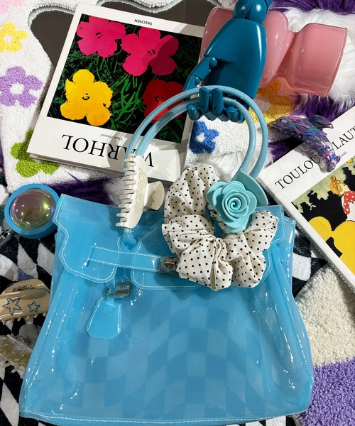 shyam inspiration(シャムインスピレーション)の「jelly bag/ジェリーバッグ(ショルダーバッグ・レディース・ホワイト/パープル/ピンク/ブルー/グリーン・F)」の16枚目の写真