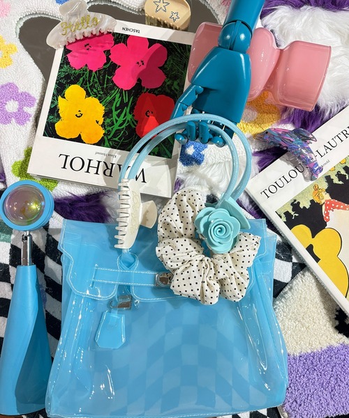 shyam inspiration(シャムインスピレーション)の「jelly bag/ジェリーバッグ(ショルダーバッグ・レディース・ホワイト/パープル/ピンク/ブルー/グリーン・F)」の15枚目の写真