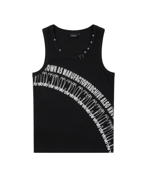 AAKAM(アーカム)の「Safety Pin Sleeveless (Black)(Tシャツ/カットソー・レディース・その他・1/2)」の3枚目の写真