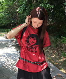 GUMMY SMILE CLUB 半袖Tシャツ レッド