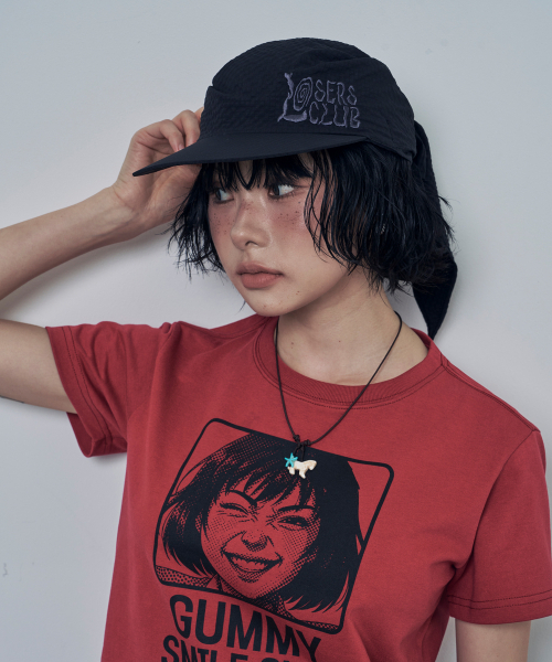 LOSERS CLUB（ルーザーズクラブ）の「GUMMY SMILE CLUB 半袖Tシャツ レッド（Tシャツ/カットソー・レディース・その他・1(M)/2(L)/0）」の6枚目の写真