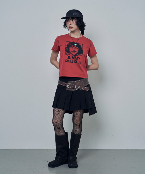 LOSERS CLUB（ルーザーズクラブ）の「GUMMY SMILE CLUB 半袖Tシャツ レッド（Tシャツ/カットソー・レディース・その他・1(M)/2(L)/0）」の7枚目の写真