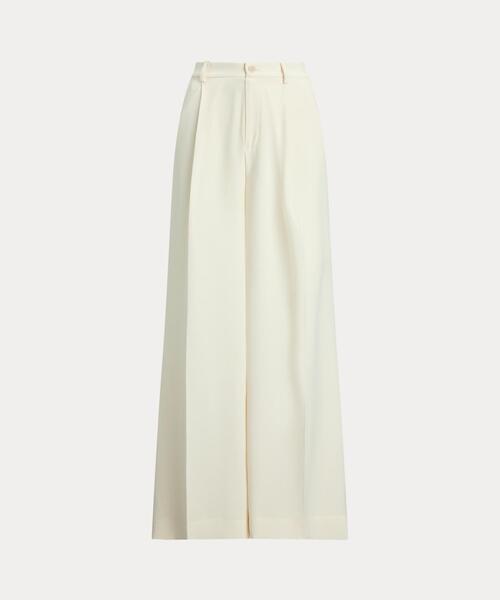 LAUREN RALPH LAUREN(ローレン ラルフ ローレン)の「ダブルフェイスド ジョーゼット ワイドレッグ パンツ(その他パンツ・レディース・ナチュラル・2/0/4/6/00)」の2枚目の写真