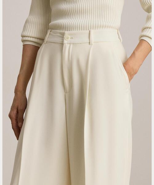 LAUREN RALPH LAUREN(ローレン ラルフ ローレン)の「ダブルフェイスド ジョーゼット ワイドレッグ パンツ(その他パンツ・レディース・ナチュラル・2/0/4/6/00)」の5枚目の写真