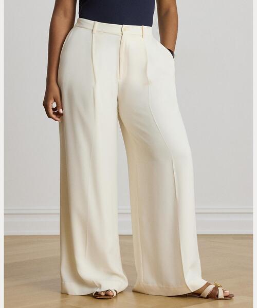 LAUREN RALPH LAUREN(ローレン ラルフ ローレン)の「ダブルフェイスド ジョーゼット ワイドレッグ パンツ(その他パンツ・レディース・ナチュラル・2/0/4/6/00)」の7枚目の写真