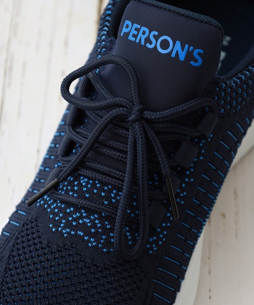 PERSON'S(パーソンズ)の「PERSON'S メンズニットスニーカー(スニーカー・メンズ・ブラック系・25cm/25.5cm/26cm/26.5cm)」の12枚目の写真