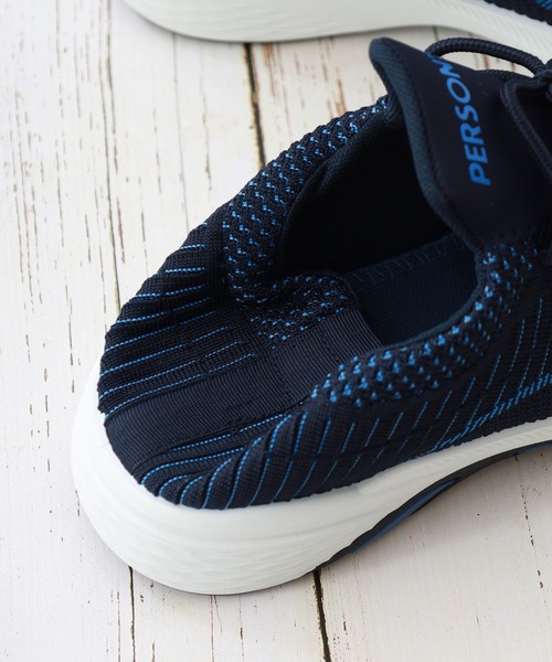 PERSON'S(パーソンズ)の「PERSON'S メンズニットスニーカー(スニーカー・メンズ・ブラック系・25cm/25.5cm/26cm/26.5cm)」の11枚目の写真