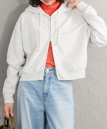 [HEALTHKNIT/ヘルスニット] 別注 ショート丈 ブリーチ加工ジップパーカー
