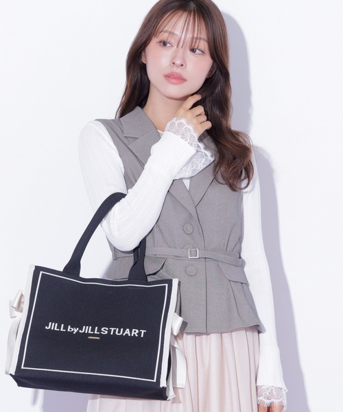JILL by JILL STUART(ジルバイジルスチュアート)の「ベルト付きペプラムジレ(ベスト・レディース・ブラウン/グレー・FREE)」の15枚目の写真