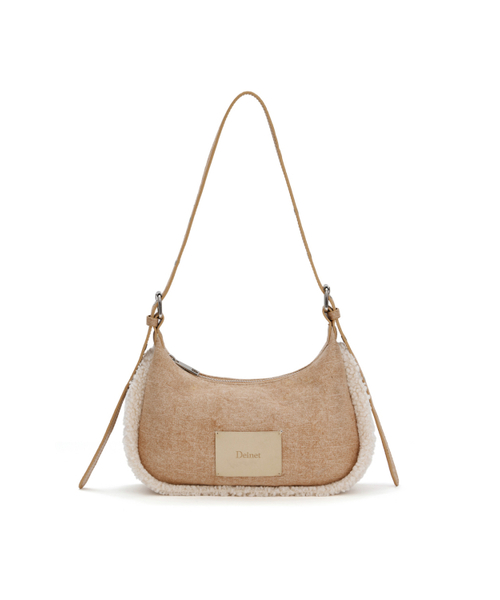 DEINET(ダイニット)の「FAUX SUEDE FUR MINI SHOULDER BAG IN BEIGE(ショルダーバッグ・レディース・その他・FREE)」の2枚目の写真