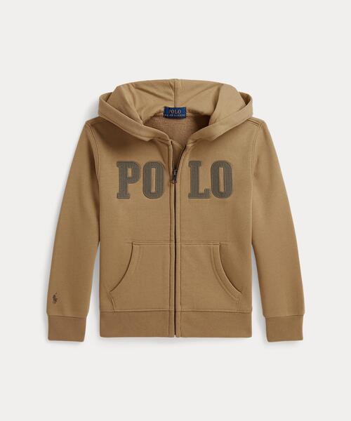 POLO RALPH LAUREN CHILDRENSWEAR(ポロ ラルフ ローレン チルドレンズウェア)の「ロゴ フリース フルジップ フーディ(パーカー・キッズ・ブラウン系5・3/4/6/7)」の1枚目の写真