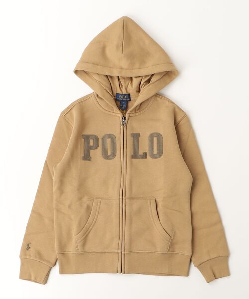 POLO RALPH LAUREN CHILDRENSWEAR(ポロ ラルフ ローレン チルドレンズウェア)の「ロゴ フリース フルジップ フーディ(パーカー・キッズ・ブラウン系5・3/4/6/7)」の3枚目の写真