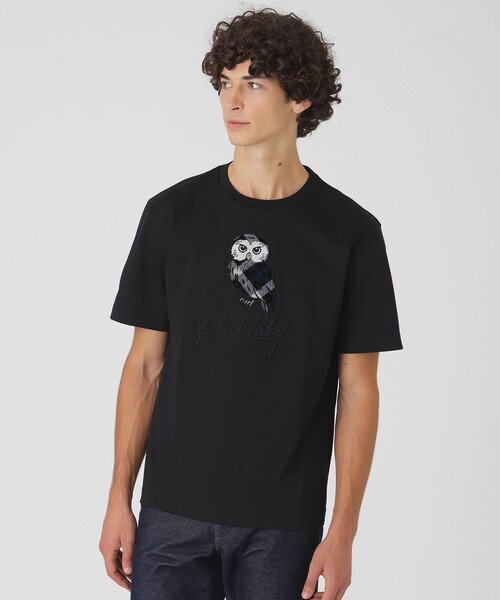 BLACK LABEL CRESTBRIDGE(ブラックレーベル・クレストブリッジ)の「クレストブリッジオウルグラフィックTシャツ(Tシャツ/カットソー・メンズ・オフホワイト/ブラック・M/L/S/XL)」の2枚目の写真