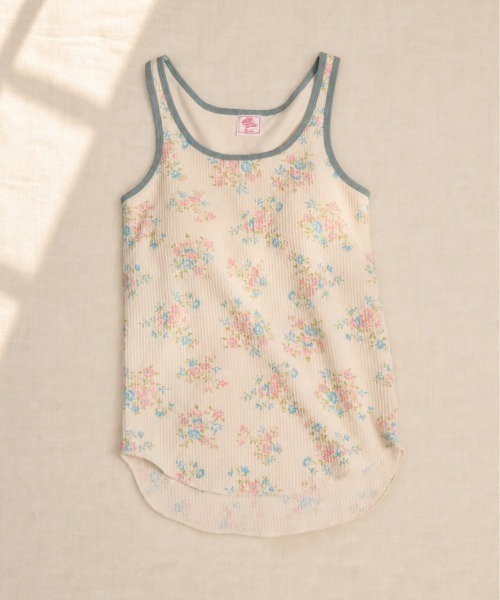 JEMORGAN(ジェーイーモーガン)の「ワッフル花柄クレリックタンクトップ(パック入)(タンクトップ・レディース・ピンク/パープル/スカイブルー/ナチュラル・FREE)」の13枚目の写真