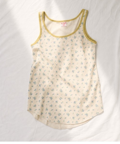 JEMORGAN(ジェーイーモーガン)の「ワッフル花柄クレリックタンクトップ(パック入)(タンクトップ・レディース・ピンク/パープル/スカイブルー/ナチュラル・FREE)」の14枚目の写真