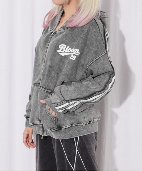 GORGE(ゴージ)の「ピグメント ラインジップパーカー|全3色(パーカー・レディース・スミクロ/グレー/ネイビー・F)」の15枚目の写真