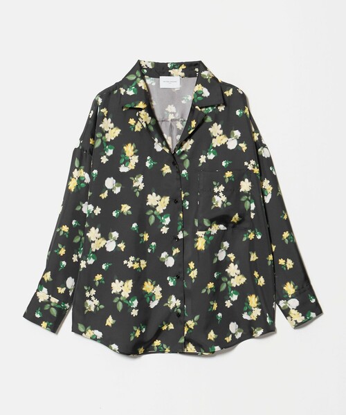 UNITED ARROWS(ユナイテッドアローズ)の「シルクライク オープンカラー シャツ ‐ウォッシャブル‐(シャツ/ブラウス・レディース・その他1/ネイビー・FREE)」の2枚目の写真