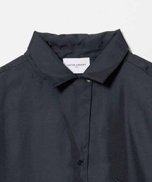 UNITED ARROWS(ユナイテッドアローズ)の「シルクライク オープンカラー シャツ ‐ウォッシャブル‐(シャツ/ブラウス・レディース・その他1/ネイビー・FREE)」の12枚目の写真
