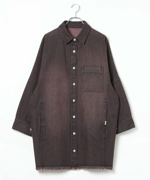 HEREIAM(ヘレイアム)の「【HEREIAM】コクーンデニムシャツワンピース(ワンピース・レディース・ブラウン系/インディゴブルー・SMALL/MEDIUM)」の20枚目の写真