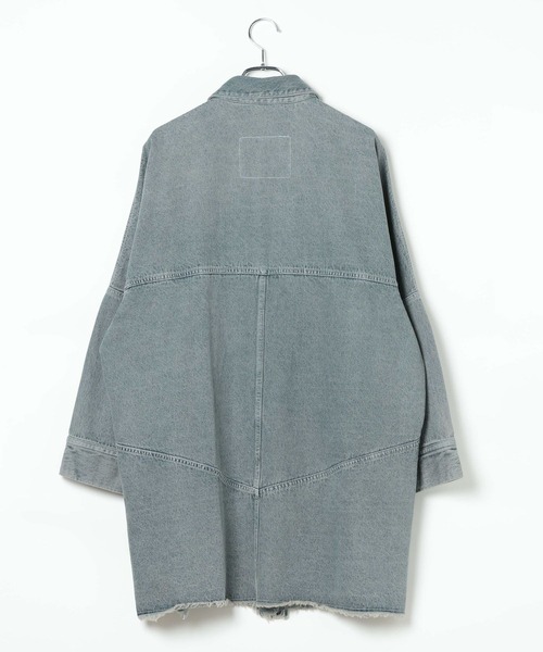 HEREIAM(ヘレイアム)の「【HEREIAM】コクーンデニムシャツワンピース(ワンピース・レディース・ブラウン系/インディゴブルー・SMALL/MEDIUM)」の22枚目の写真