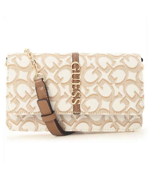 Guess(ゲス)の「JERICO Flap Crossbody ショルダーバッグ クロスボディバッグ(ショルダーバッグ・レディース・ホワイト・ONE SIZE)」の1枚目の写真