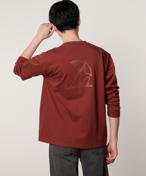 Arnold Palmer(アーノルドパーマー)の「アンブレラロゴ シェア ロングTシャツ(Tシャツ/カットソー・レディース・ダークブラウン/ブラック/ホワイト・XS/S/M/L/LL)」の17枚目の写真