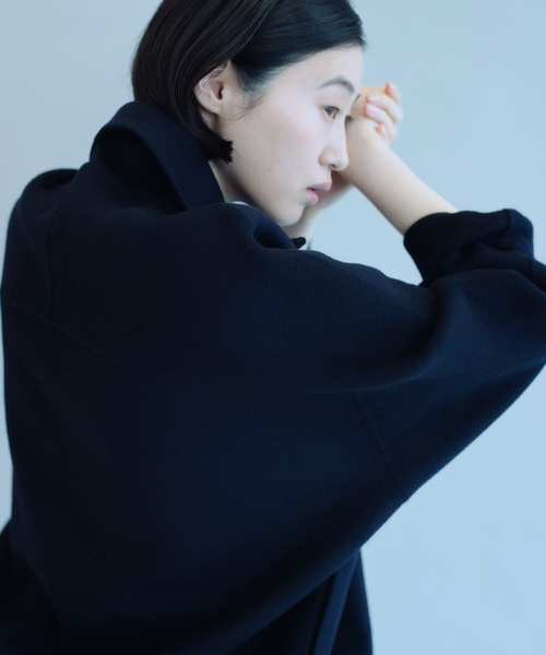 EDIT. FOR LULU(エディットフォールル)の「シャルムビーバー リバーCOAT(チェスターコート・レディース・ブラウン/ネイビー・FREE)」の18枚目の写真