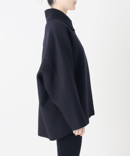 EDIT. FOR LULU(エディットフォールル)の「シャルムビーバー リバーCOAT(チェスターコート・レディース・ブラウン/ネイビー・FREE)」の12枚目の写真