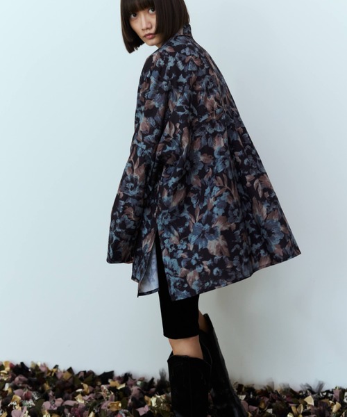 flaeu(フラユ)の「Full Bloom Shirt(シャツ/ブラウス・レディース・グリーン/ブラック・FREE)」の3枚目の写真