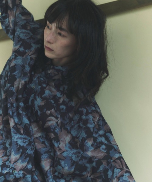 flaeu(フラユ)の「Full Bloom Shirt(シャツ/ブラウス・レディース・グリーン/ブラック・FREE)」の13枚目の写真