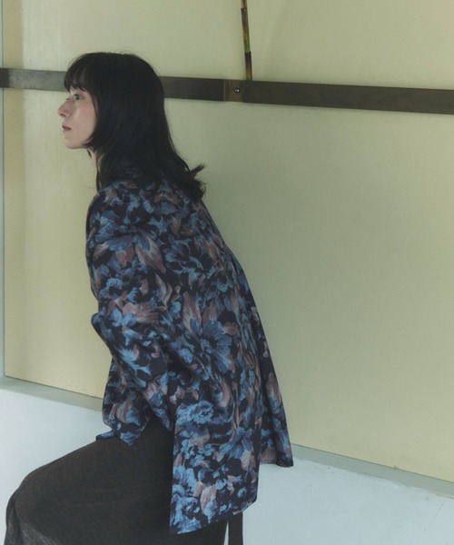 flaeu(フラユ)の「Full Bloom Shirt(シャツ/ブラウス・レディース・グリーン/ブラック・FREE)」の16枚目の写真