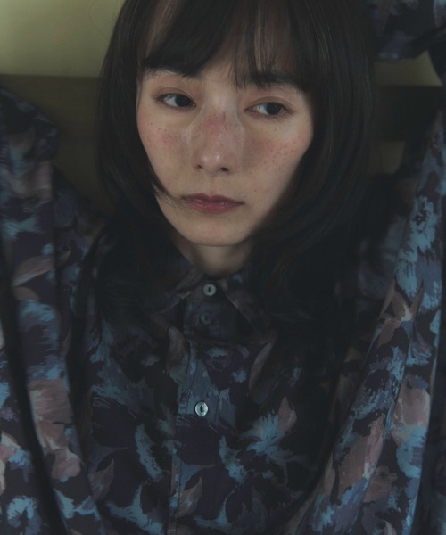 flaeu(フラユ)の「Full Bloom Shirt(シャツ/ブラウス・レディース・グリーン/ブラック・FREE)」の18枚目の写真