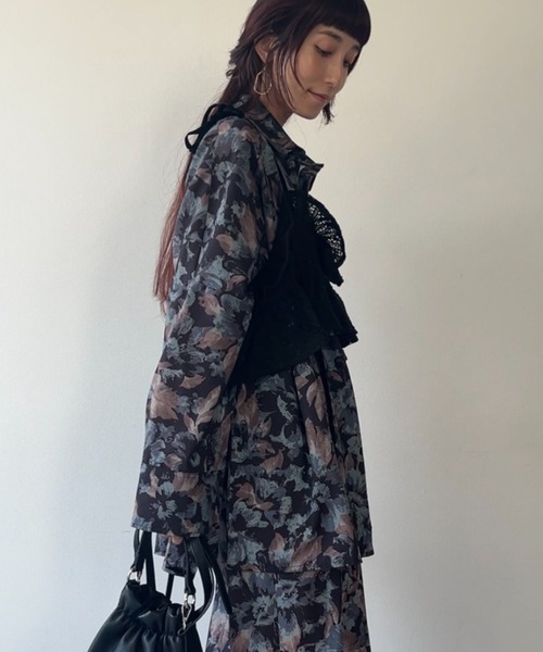 flaeu(フラユ)の「Full Bloom Shirt(シャツ/ブラウス・レディース・グリーン/ブラック・FREE)」の19枚目の写真