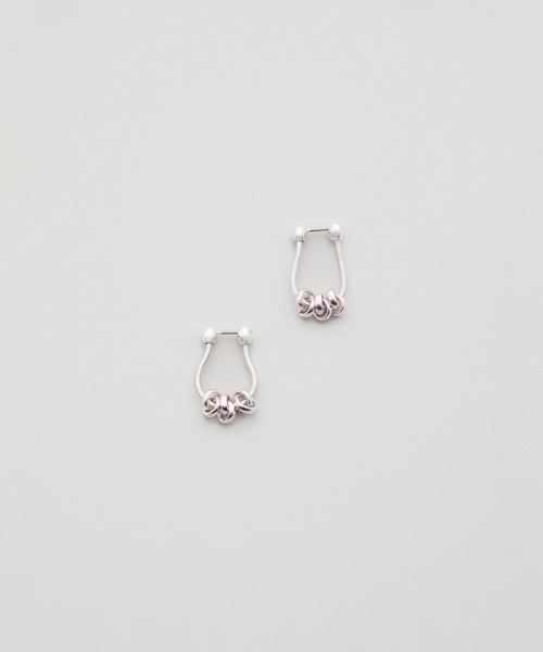 LAPUIS（ラピュイ）の「[LAPUIS] Coil chain pierced earrings（ピアス（両耳用）・レディース・シルバー/マルチ/ゴールド・FREE）」の10枚目の写真