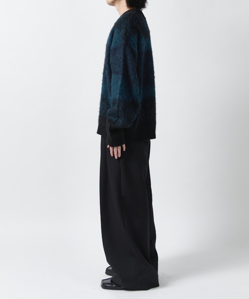 Lui's(ルイス)の「【Neucon】MULTI GRADATION SHAGGY KNIT / マルチグラデーションオーバーシャギーニット(ニット/セーター・メンズ・ブルー/ブラウン/ブラック・2/1)」の18枚目の写真